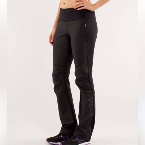 Lululemon Run: Bold In The Cold Pant Black 4 - Picture 1 of 10